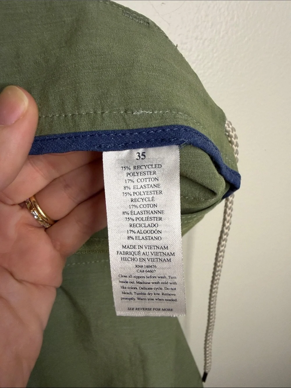 Faherty Belt Loop All Day Shorts in Olive Men's Waist 35